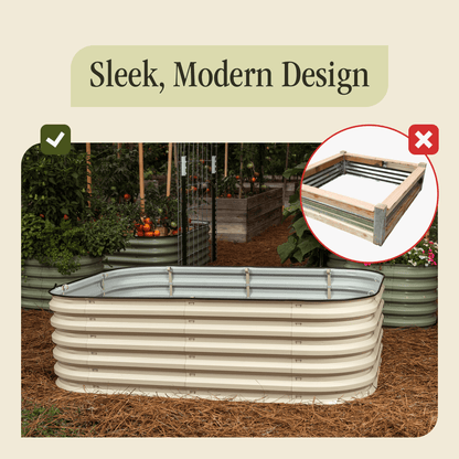 "No Tools Needed" Premium Metal Raised Garden Bed Kit
