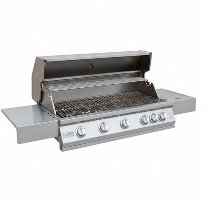 40” Gas Grill with 5 Burners and Back Burner