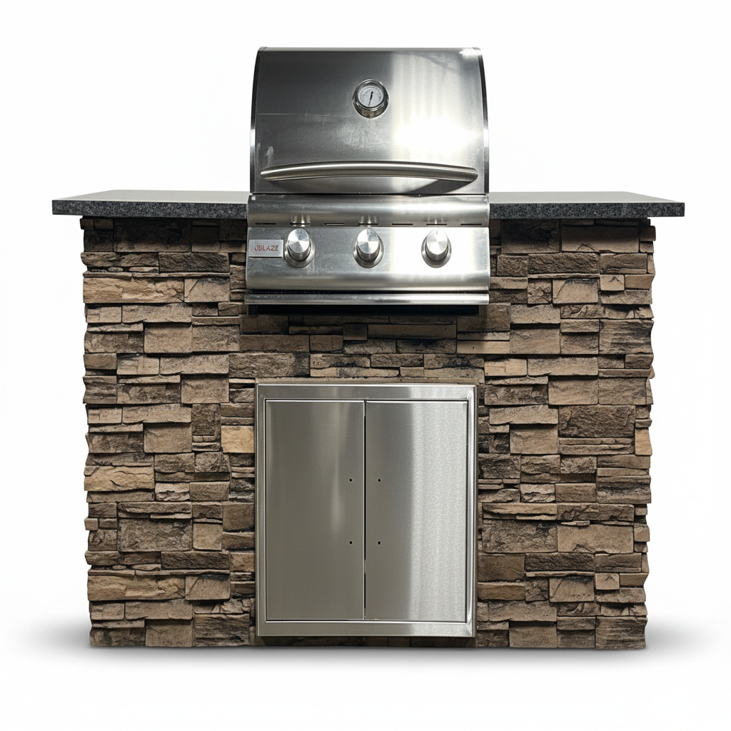 5' WPPO Outdoor Kitchen with Blaze Grill.