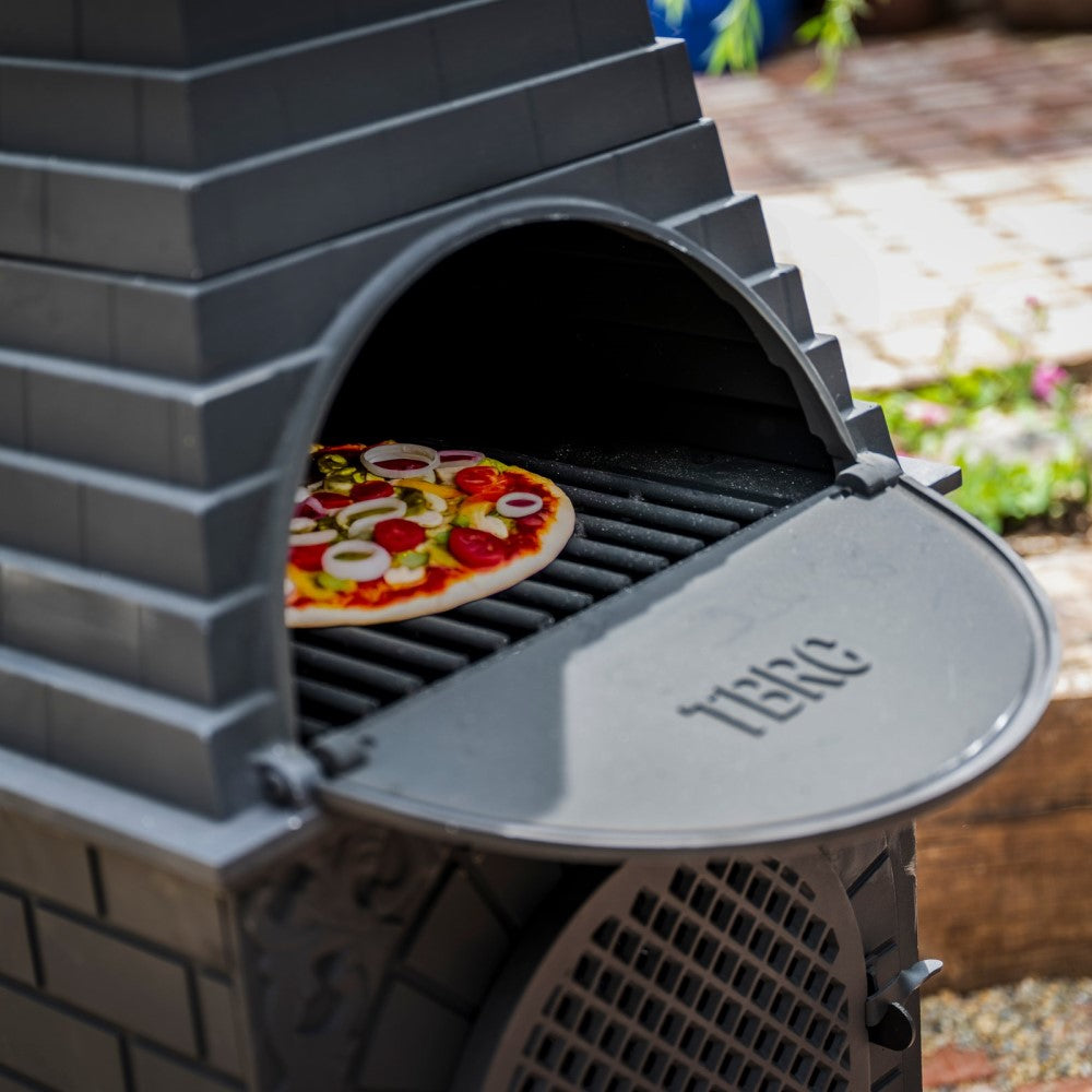 Blue Rooster Casita Chiminea Wood-Fired Pizza Oven and Grill