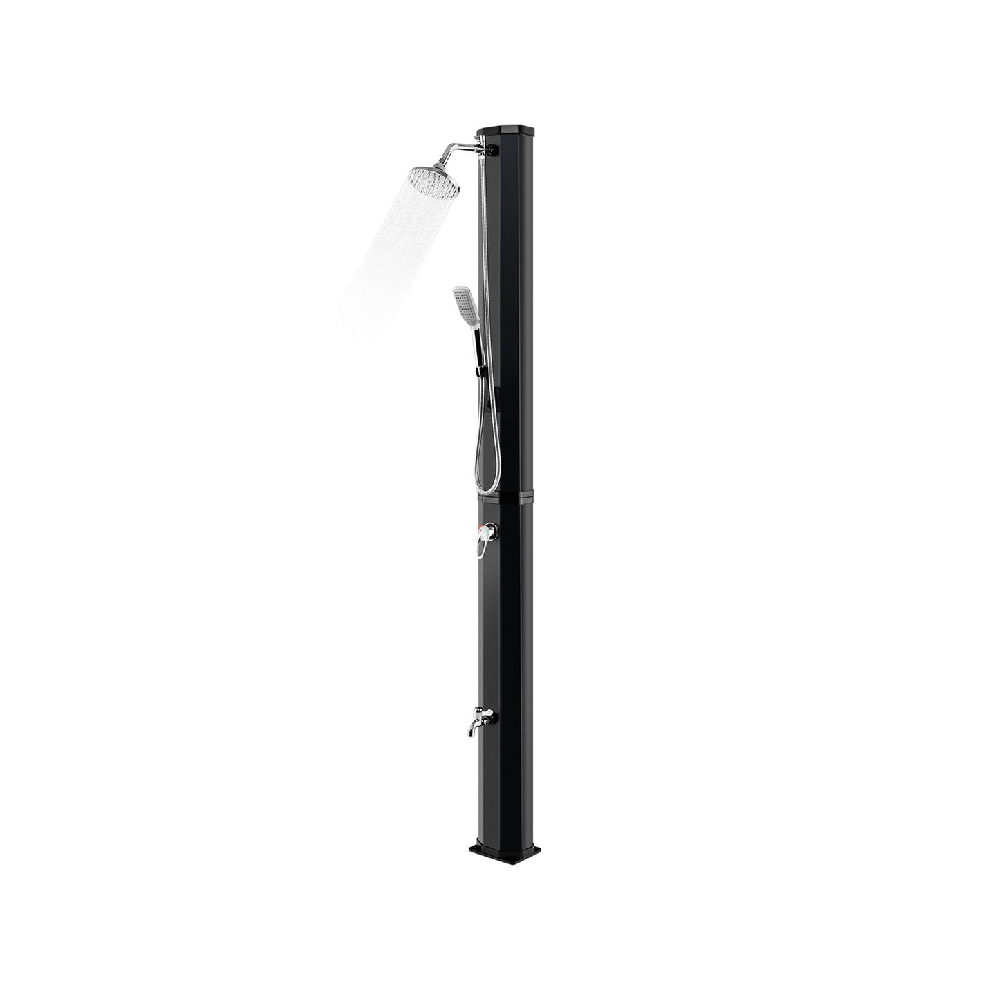 7.2 Feet 9.3 Gallon Solar Heated Shower with Hand and Foot Tap
